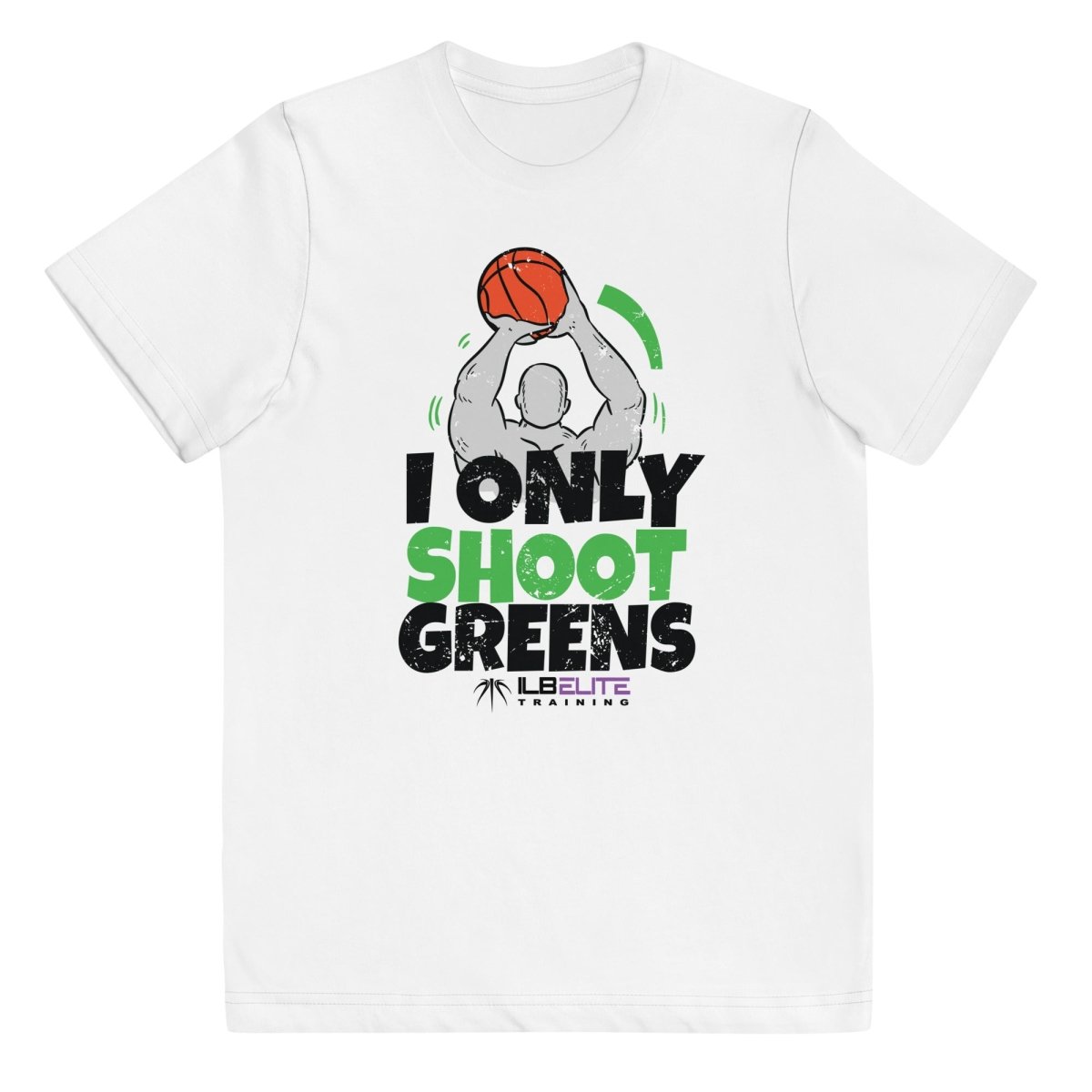 I ONLY SHOOT GREENS (WHITE) - Youth - ILB Elite
